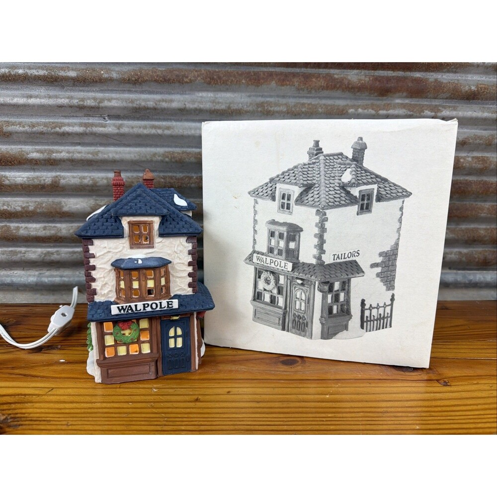 Dept. 56 Dickens Heritage Village Series Walpole Tailors #5926-9 Retired w/ Box